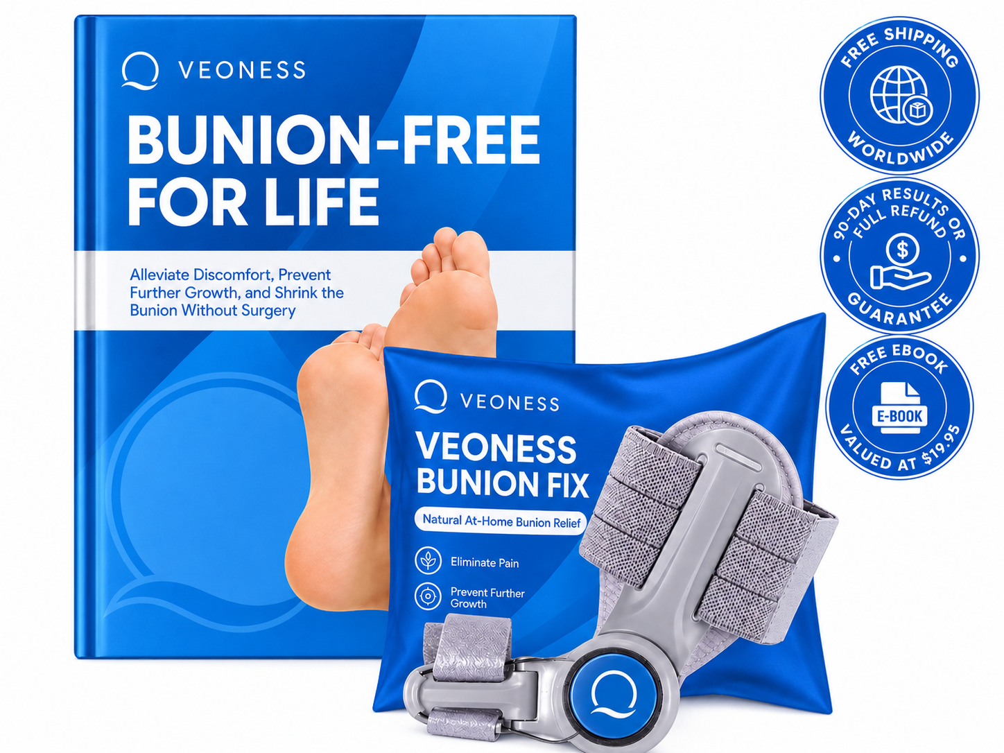 VEONESS Bunion Fix package